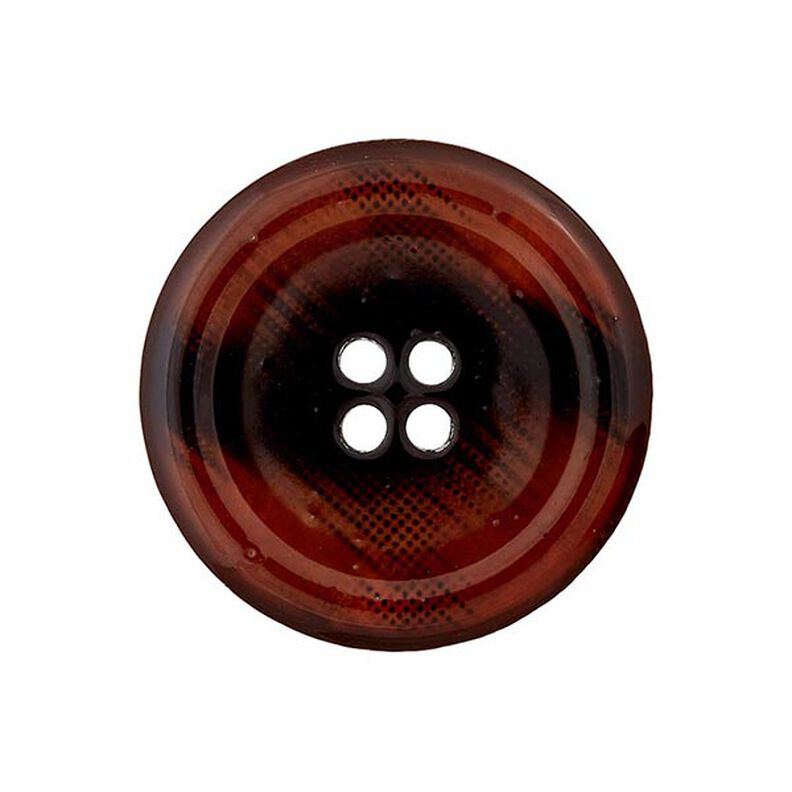 Bouton polyester 4 trous – marron,  image number 1