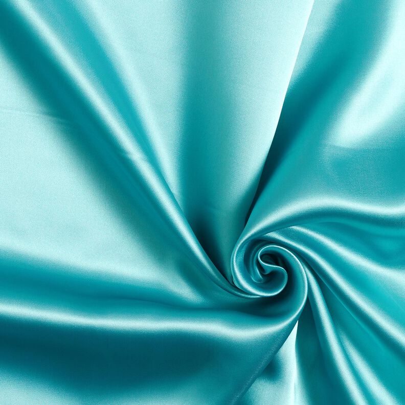 Rembourrage en satin uni – bleu aqua,  image number 1