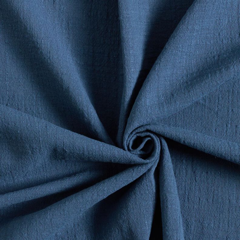 Tissu en coton aspect lin – bleu roi,  image number 1
