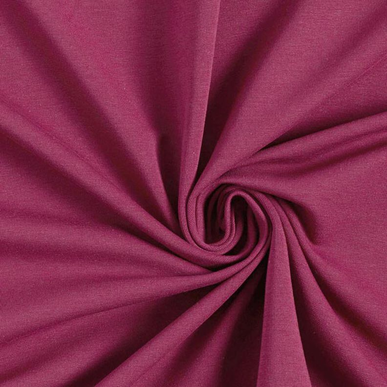 French Terry léger uni – rouge bordeaux, image number 1