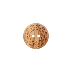 Bouton bois 2 trous  – beige, 