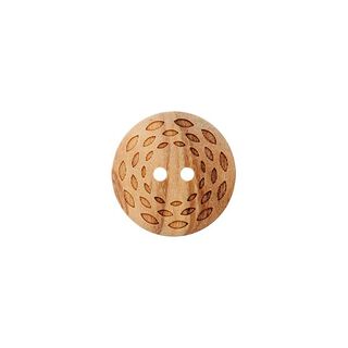 Bouton bois 2 trous  – beige, 