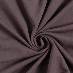 Molleton coton léger uni – marron foncé, 