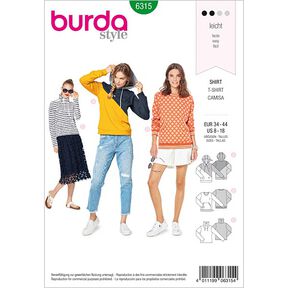 Sweatshirt, Burda 6315 | 34 - 44, 