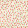 Tissu de décoration Semi-panama Tulipes – ivoire/homard,  thumbnail number 1