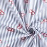 Popeline Stretch Rayures et cœurs – blanc/indigo,  thumbnail number 3