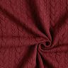 Jersey jacquard Cloqué Torsades – rouge bordeaux,  thumbnail number 3