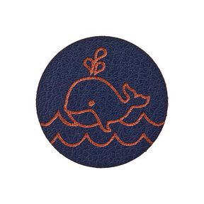 Pièce décorative baleine [ 23 mm ] – bleu marine, 