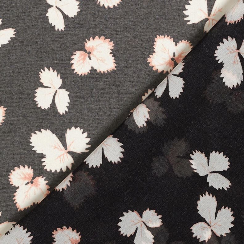 Chiffon feuilles – noir/blanc,  image number 4