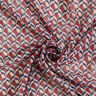 Mousseline de soie Motif rétro – blanc/rouge foncé,  thumbnail number 4