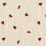 Tissu double gaze de coton Jolies coccinelles – écru,  thumbnail number 1