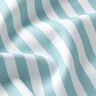 Tissu de décoration Semi-panama rayures verticales – bleu aqua/blanc,  thumbnail number 2