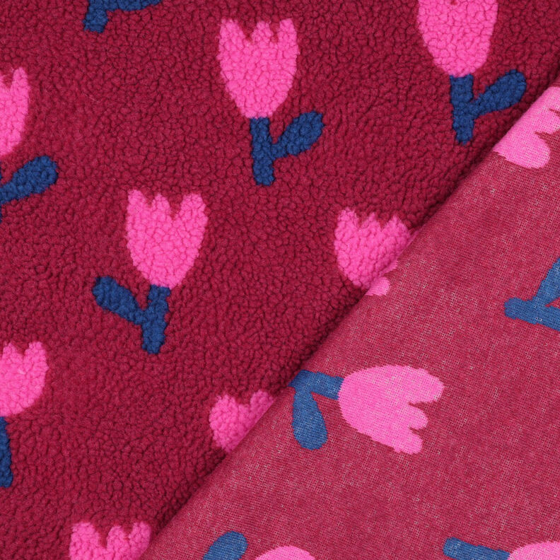 Ourson tulipes | Poppy Fabrics – carmin, image number 4