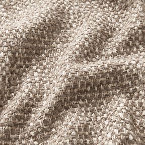 Tissu de revêtement tissu aspect bouclé coloré – taupe foncé/beige clair, 