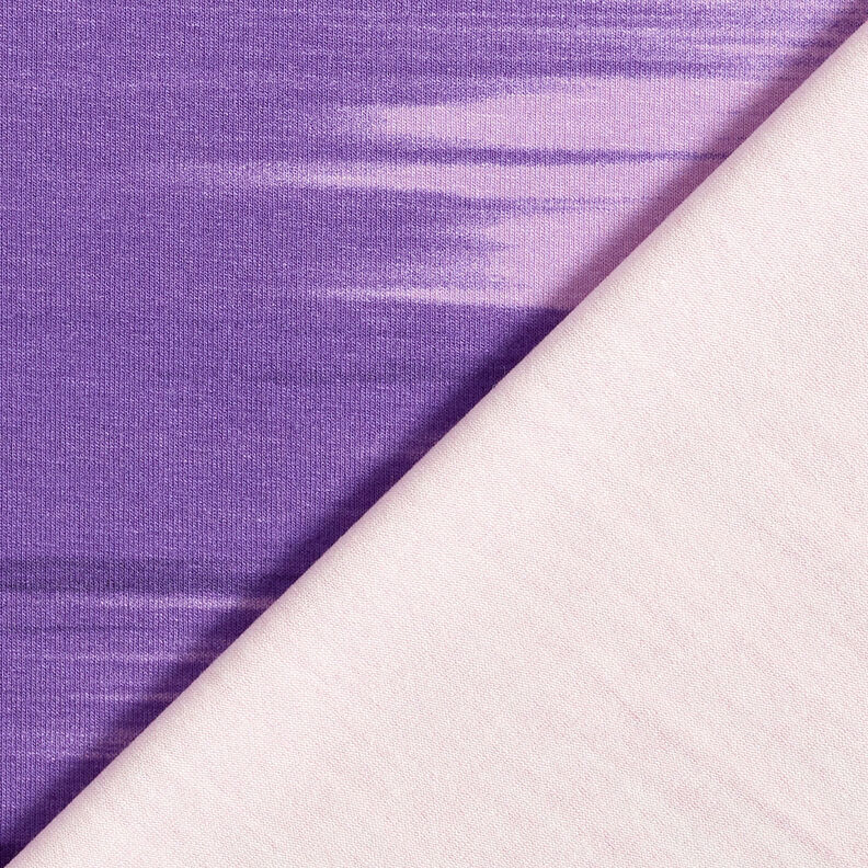 Jersey viscose Rayures horizontales en dégradé de couleurs – aubergine/mauve,  image number 6