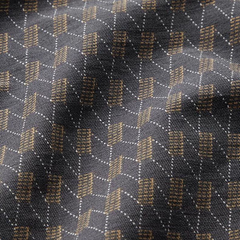 Jean stretch Losanges abstraits – granit,  image number 2