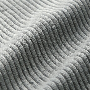Velours côtelé large prélavé Uni – gris, 
