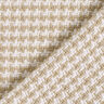 Tissu brut pour manteau Pied-de-poule – beige/blanc,  thumbnail number 5