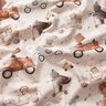 Tissu de décoration Sergé coton Véhicules rétro Impression numérique – amande,  thumbnail number 2