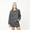 Sweatshirt mélangé gratté – gris foncé,  thumbnail number 9