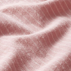 Tissu pour chemisier Coton mélangé larges rayures – rose/écru, 