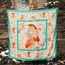 Panneau satin oiseaux et fées | Katia Fabrics – bleu aqua/crème,  thumbnail number 5