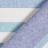 Tissu de décoration Semi-panama Mélange de rayures multicolores recyclé – bleu brillant,  thumbnail number 4