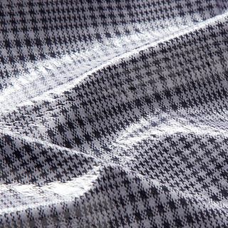Tissu pour veste de pluie Prince de Galles – noir/blanc, 