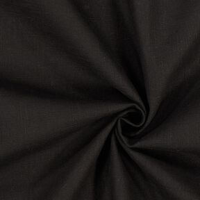 Tissu de lin en ramie mélangée medium – noir, 