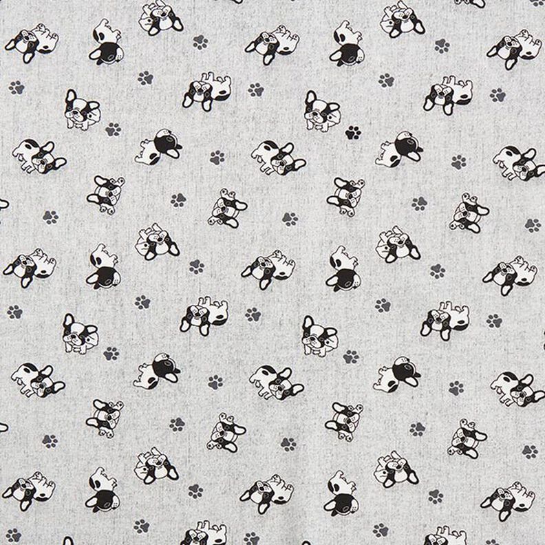 Tissu de décoration Canvas Bouledogue – gris,  image number 1