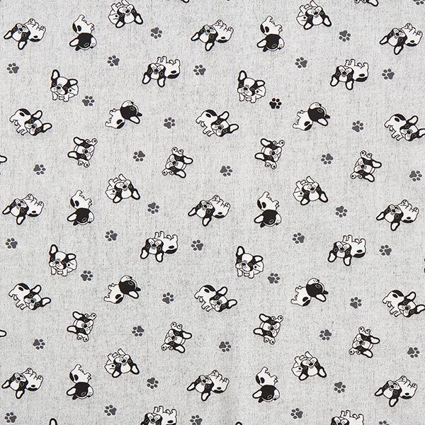 Tissu de décoration Canvas Bouledogue – gris,  image number 1