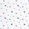 Tissus pour maillot de bain UPF50 Crabes joyeux – blanc/homard,  thumbnail number 1