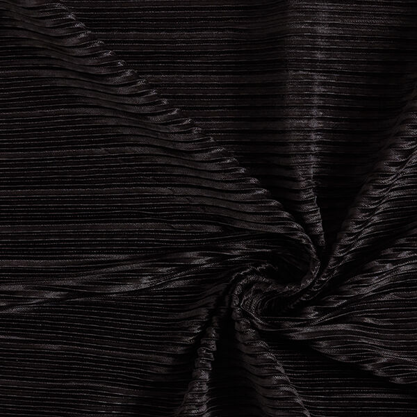 Jersey plissé – noir,  image number 3