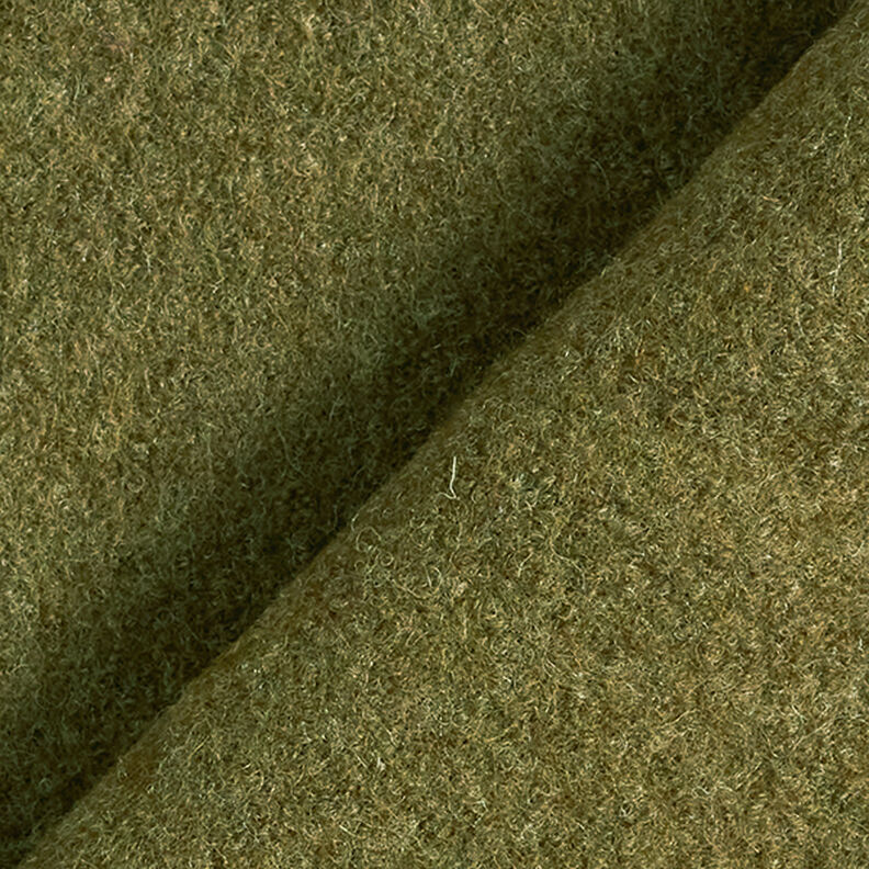 Loden de laine foulé Chiné – olive,  image number 3