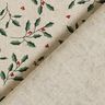 Tissu de décoration Semi-panama Rameaux de Noël – nature/vert sapin,  thumbnail number 4