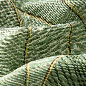 Tissu de décoration Gobelin Mer de feuilles – vert clair/noir, 