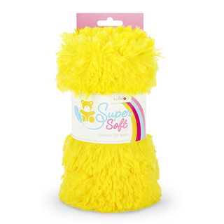 Peluche poilue SHAGGY [1 M x 0,75 M | Poil : 20 mm]  - jaune | Kullaloo, 