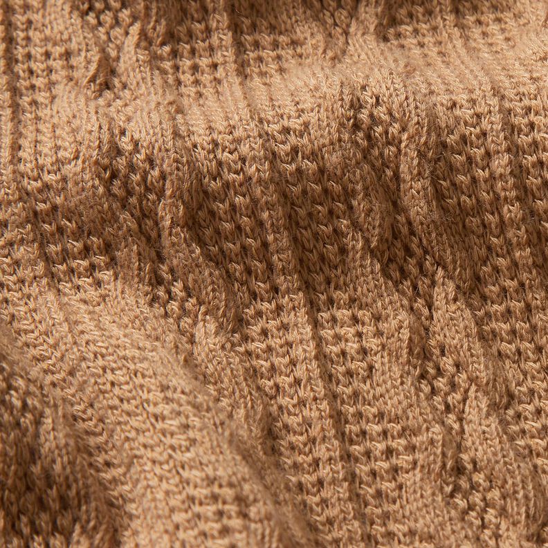 Tissu maille Torsades – brun faon, image number 5
