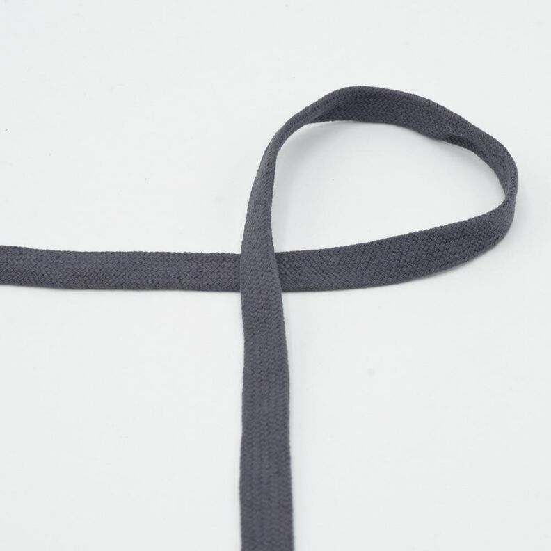 Cordon plat Sweat-shirt à capuche Coton [15 mm] – marron noir,  image number 1