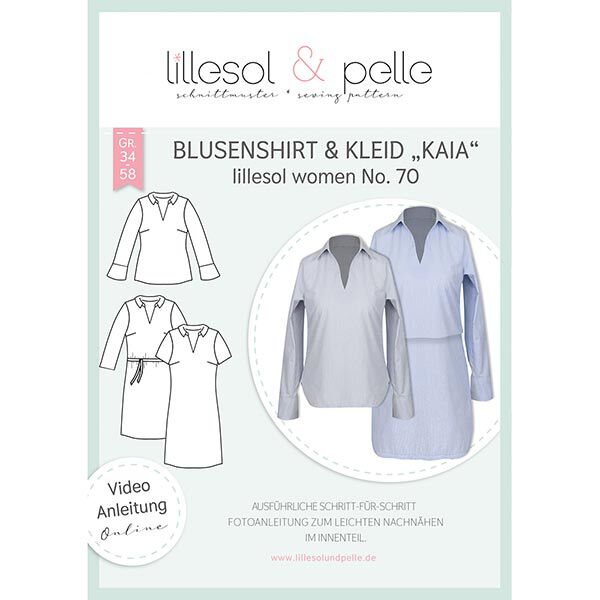 Chemise et robe chemisier Kaia | Lillesol & Pelle No. 70 | 34-58,  image number 1