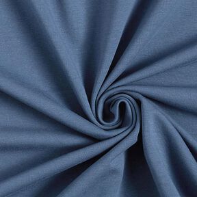 Molleton coton léger uni – bleu jean, 