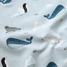 Tissu de décoration Semi-panama Animaux sur la glace – bleu bébé/blanc,  thumbnail number 2