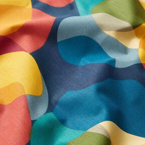Tissu en coton Cretonne Cercles rétros, 