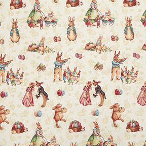 Jacquard Gobelin Famille de lapins de Pâques, 