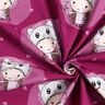 Jersey coton Chatte | Glitzerpüppi  – framboise,  thumbnail number 3