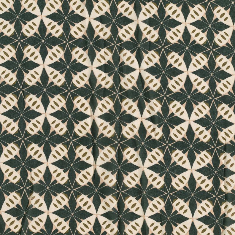 Chiffon cercles et losanges – noir/écru,  image number 1