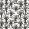 Tissu de décoration Semi-panama Sujets abstraits – ivoire/noir,  thumbnail number 1