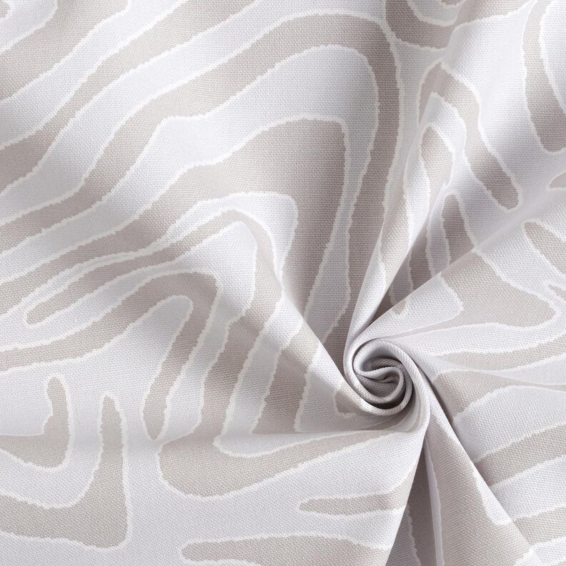 Tissu de décoration Semi-panama Motif zébré – argent/gris clair,  image number 3