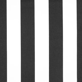 Sergé en coton Rayures 3 – noir/blanc, 