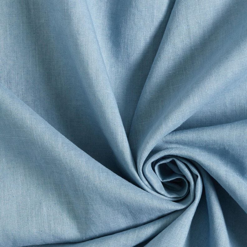 Lin mélangé léger prélavé – bleu brillant, image number 1
